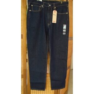 NWT LEVI'S 550 RELAXED DARK WASH DENIM JEANS TAPERED LEG SIZE 36 X 34